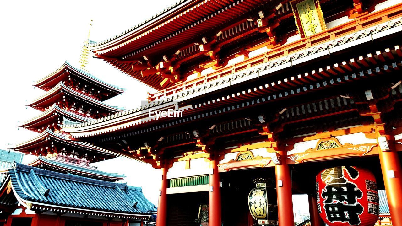 LOW ANGLE VIEW OF TEMPLE