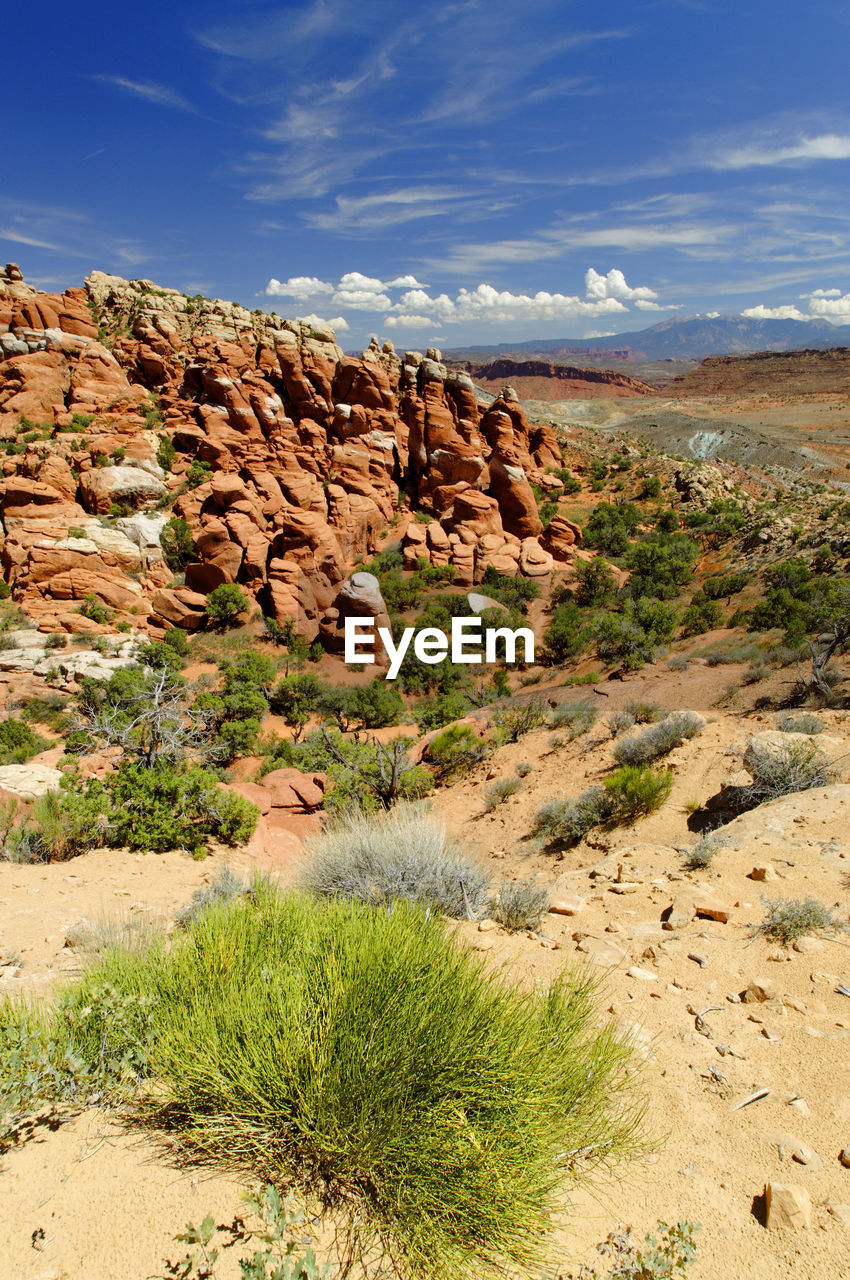 SCENIC VIEW OF ROCKS AGAINST SKY