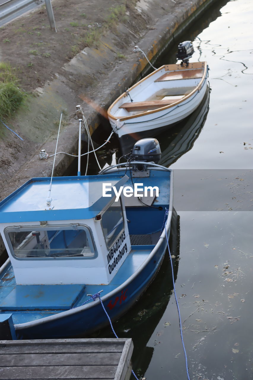 boat, vehicle, transportation, mode of transportation, water, no people, nautical vessel, architecture, day, nature, built structure, watercraft, blue, outdoors