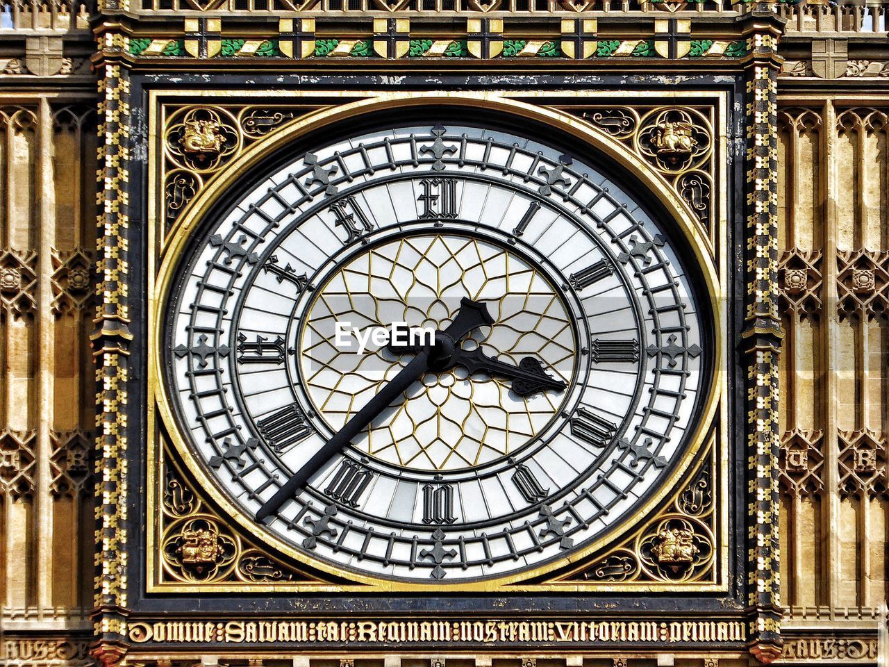 Close-up of big ben clock face