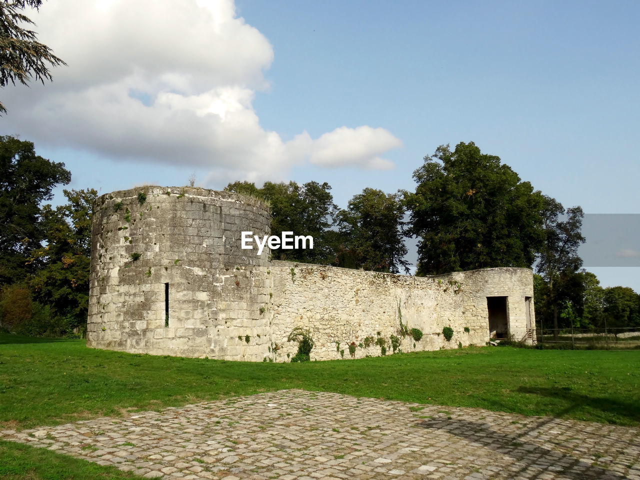 old ruins against clear sky