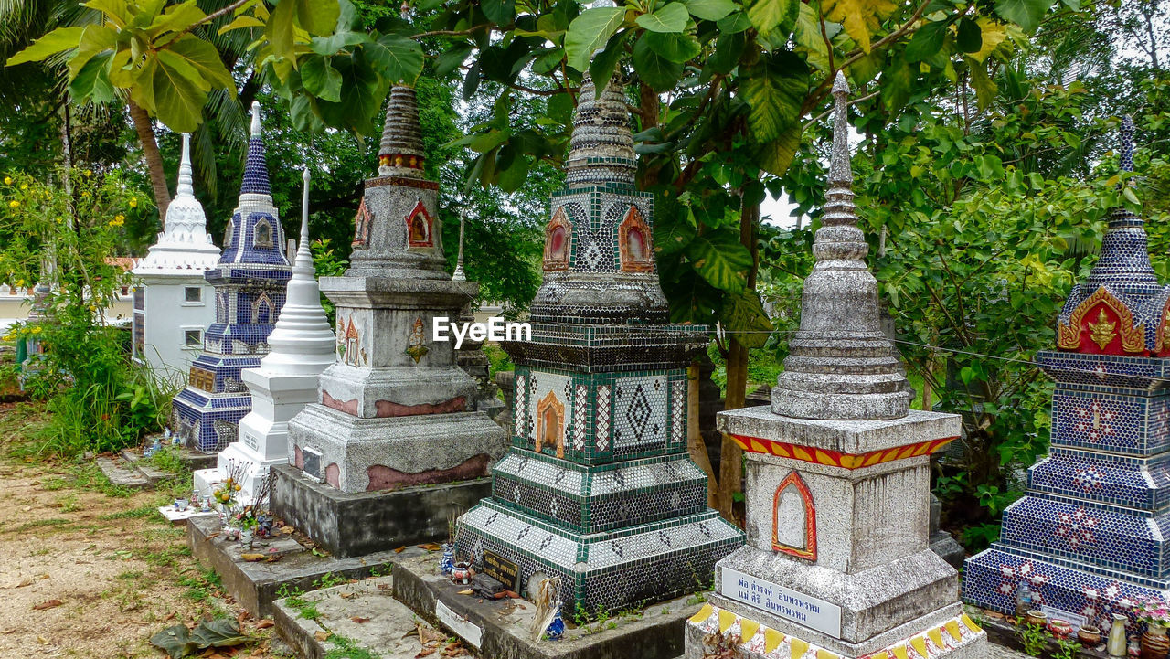 Buddhist cemetery in koh samui, thailand