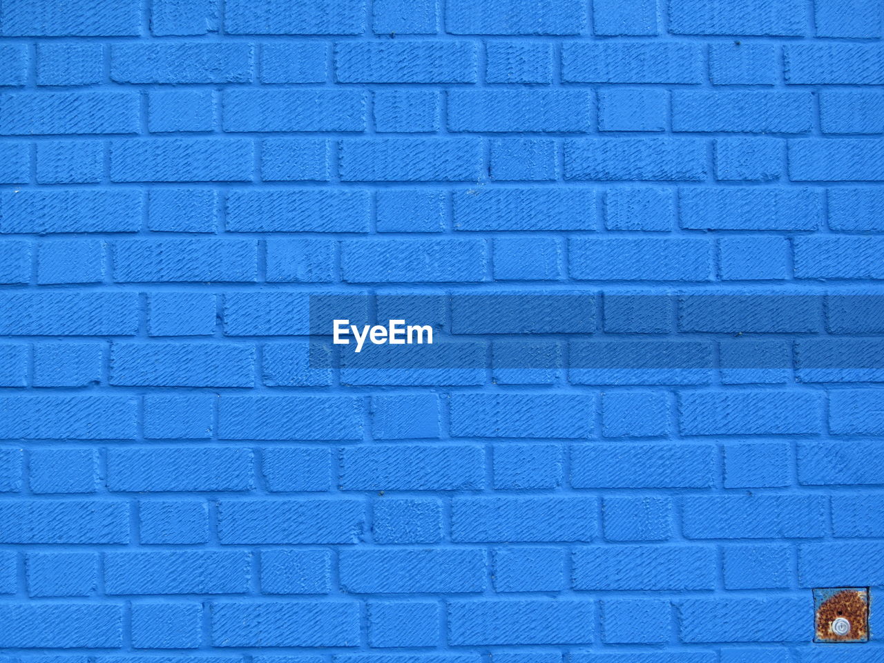 Full frame shot of blue brick wall