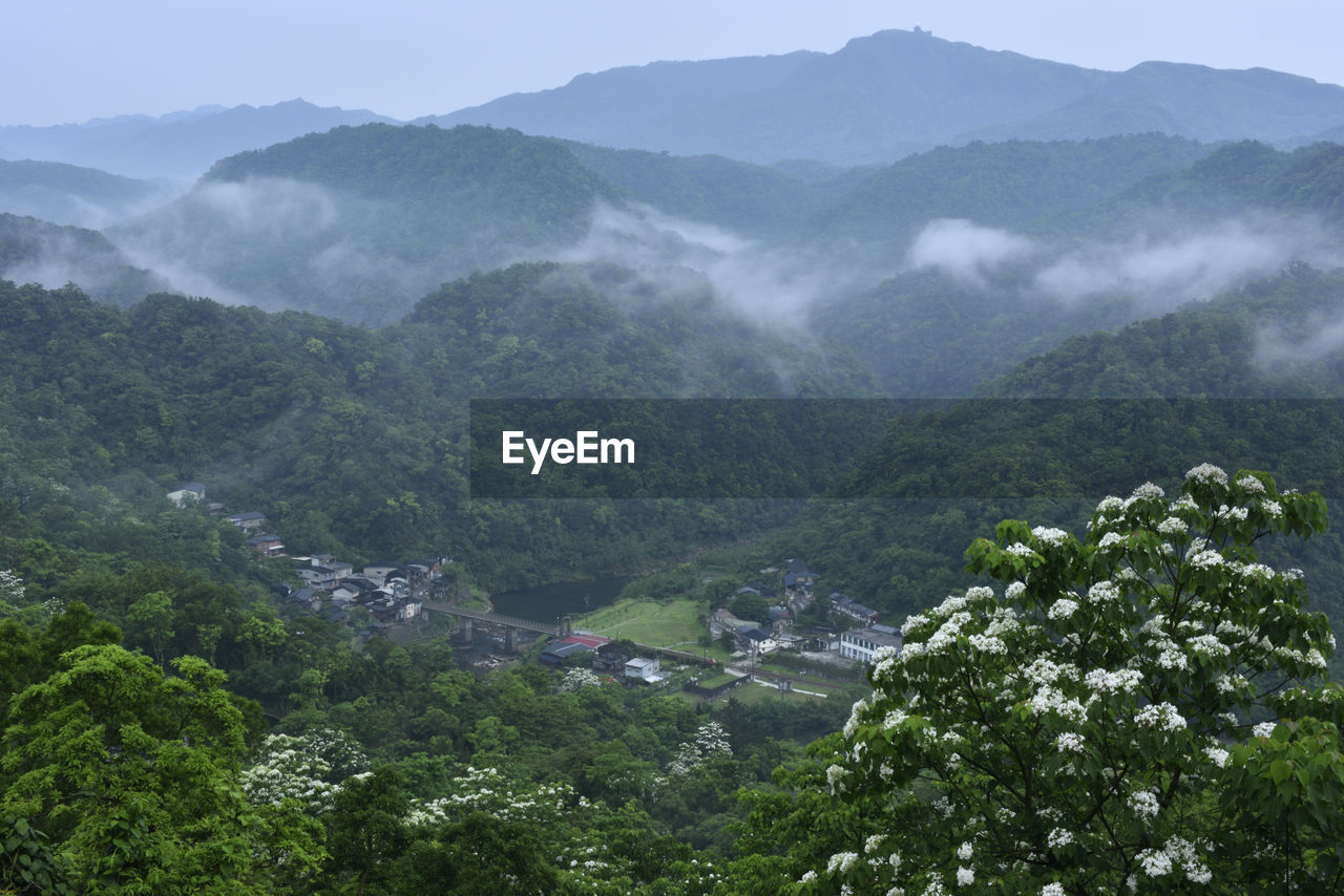 Scenic view of mountains