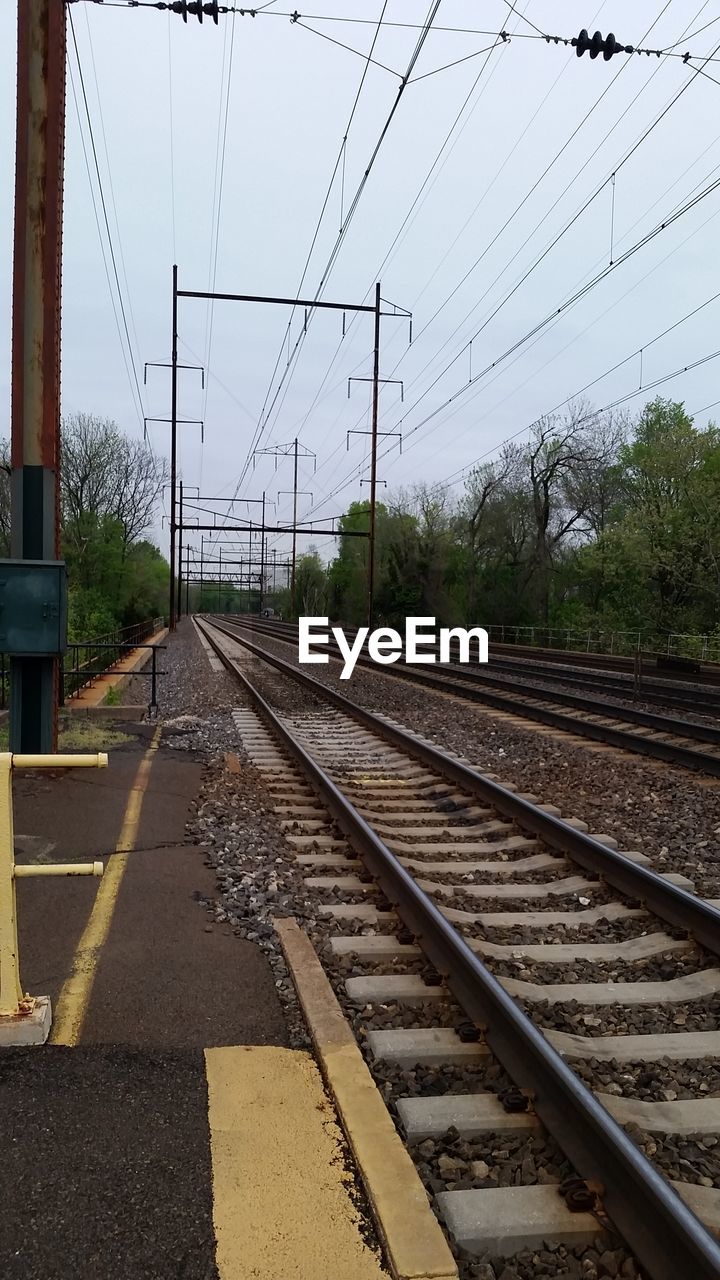 RAILROAD TRACKS IN WINTER