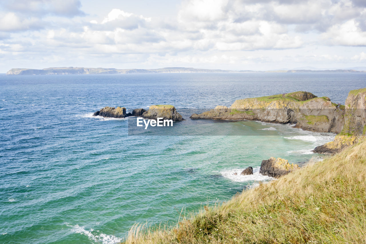 SCENIC VIEW OF SEA AND ROCKS