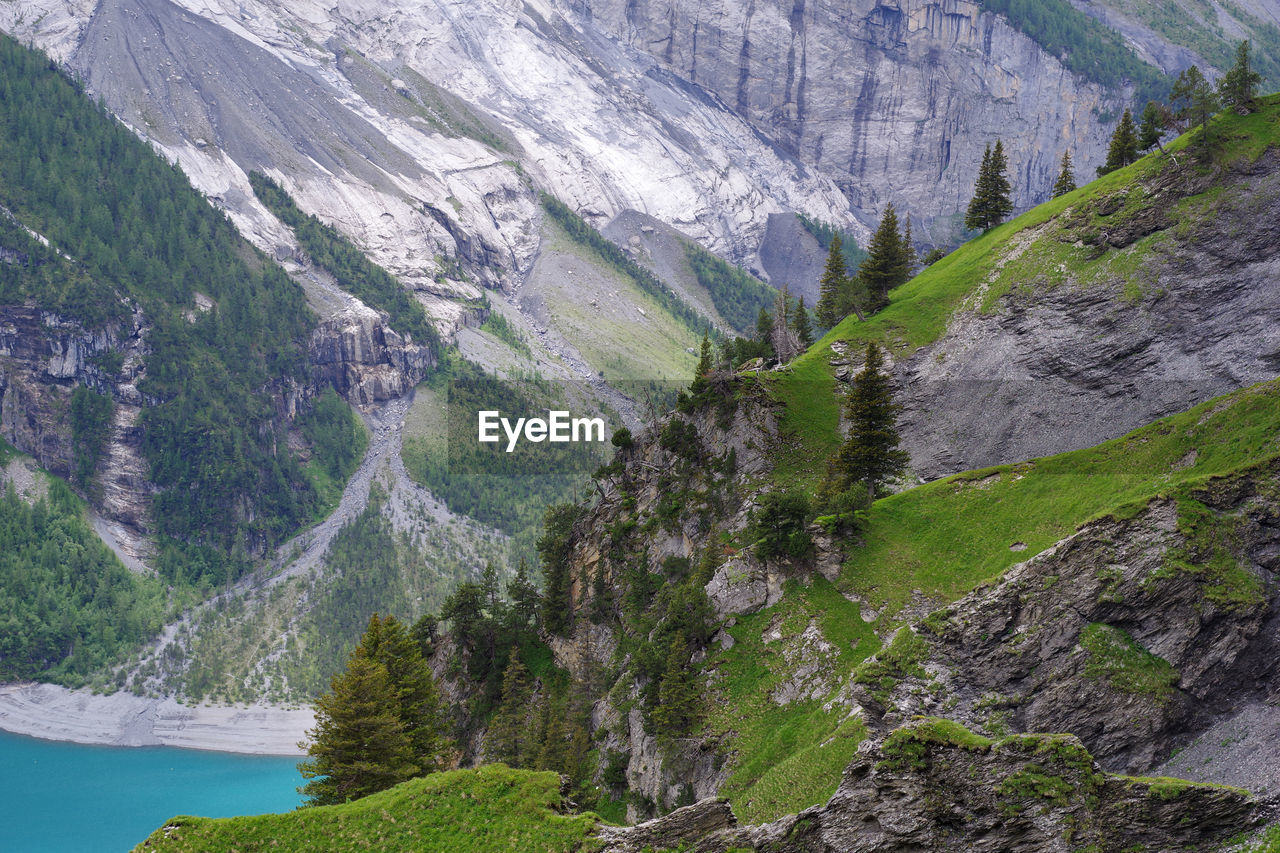 Scenic view of landscape and mountains