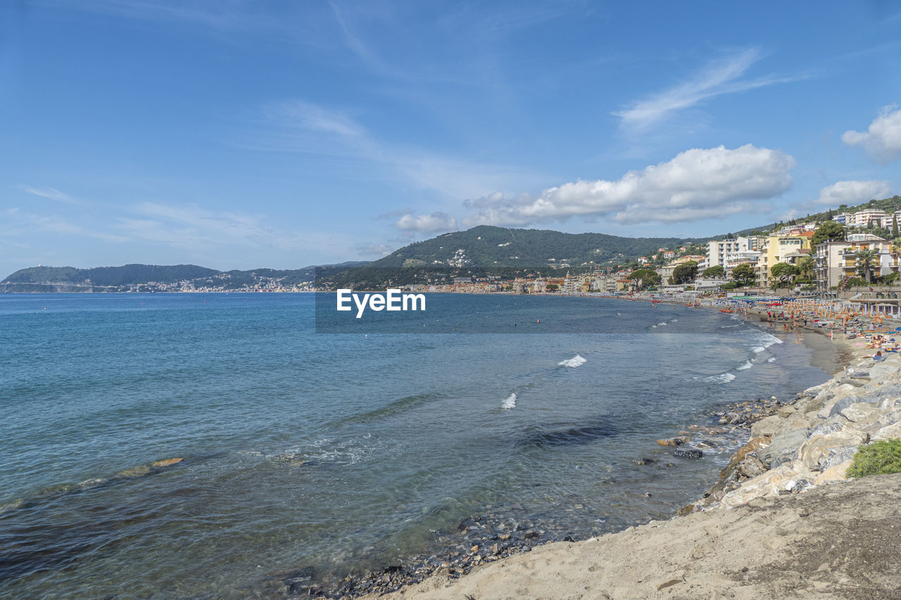  landscape of alassio with his beautiful beach