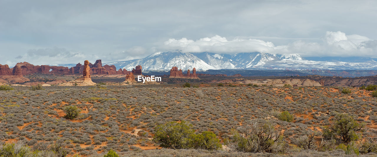 Panoramic view of landscape against sky