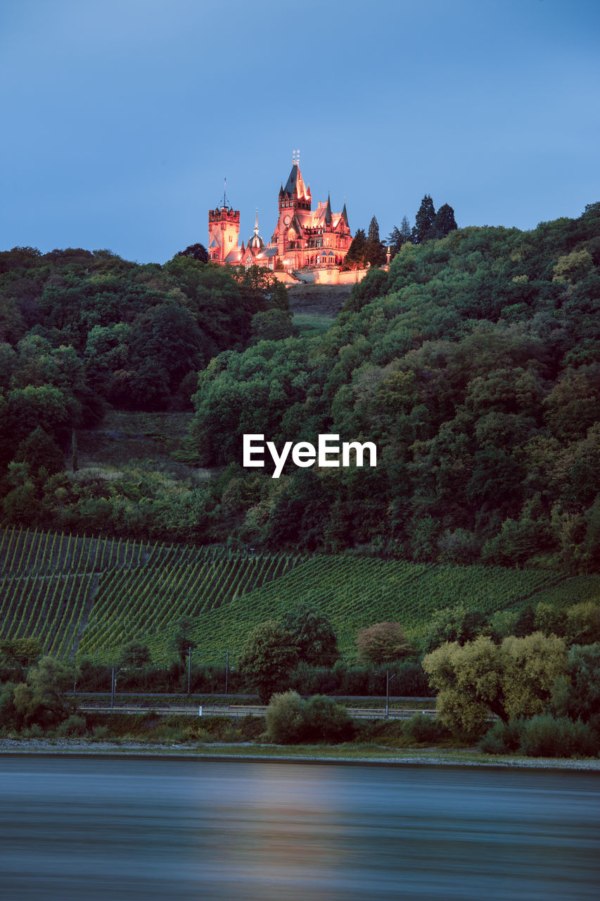 View of castle building against sky