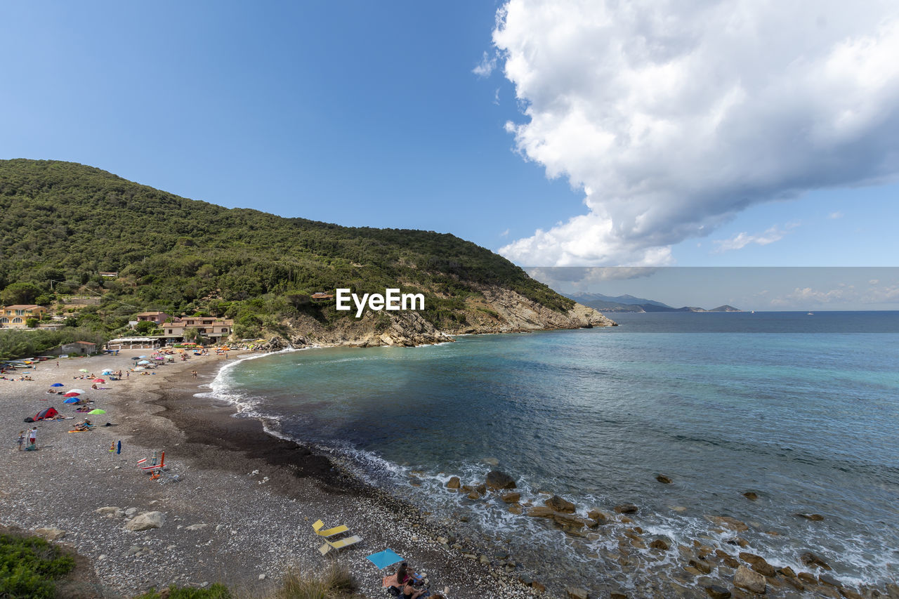 SCENIC VIEW OF BAY AGAINST SKY