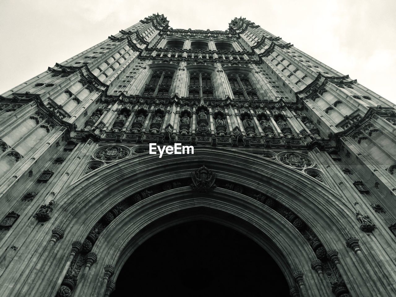 Low angle view of building against sky