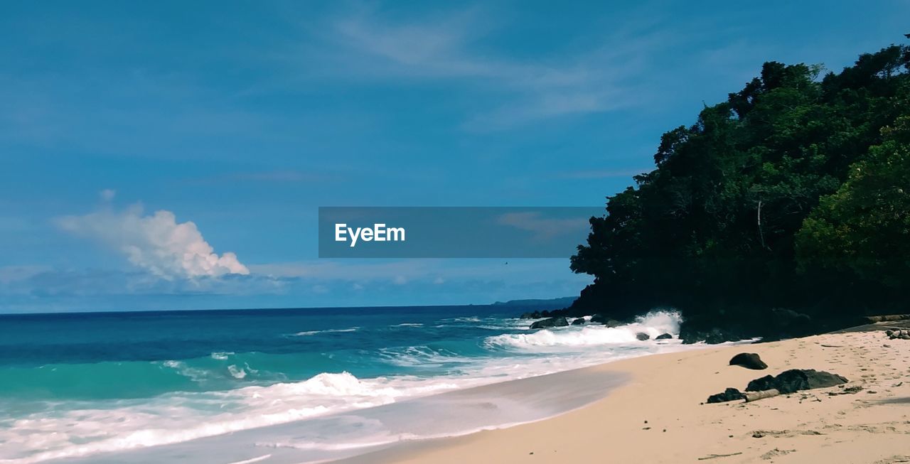 Scenic view of sea against sky