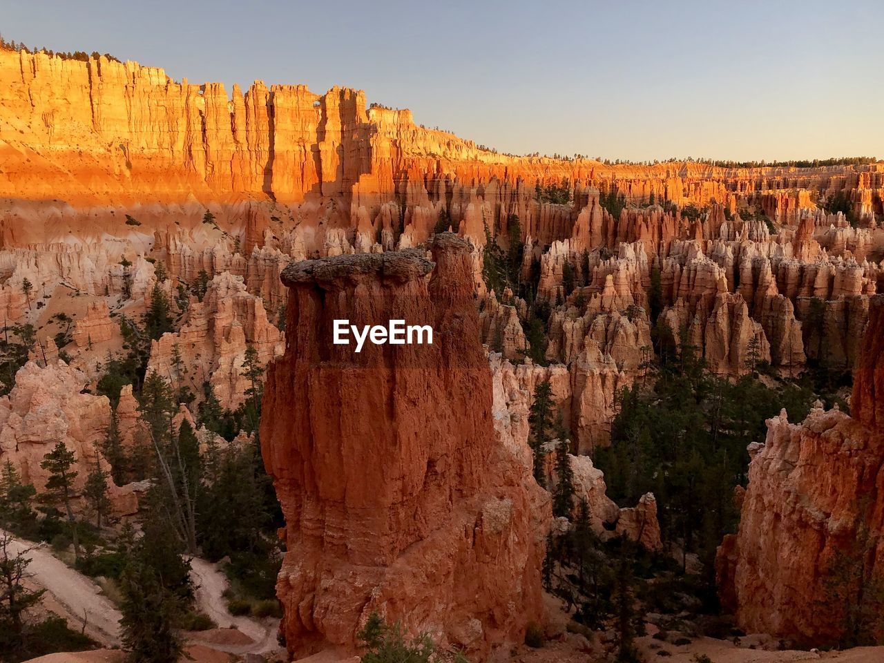 Panoramic view of rock formations