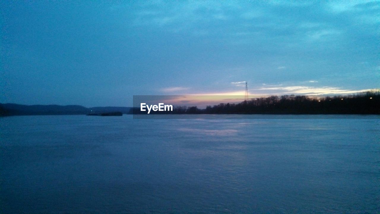 SCENIC VIEW OF SEA DURING SUNSET