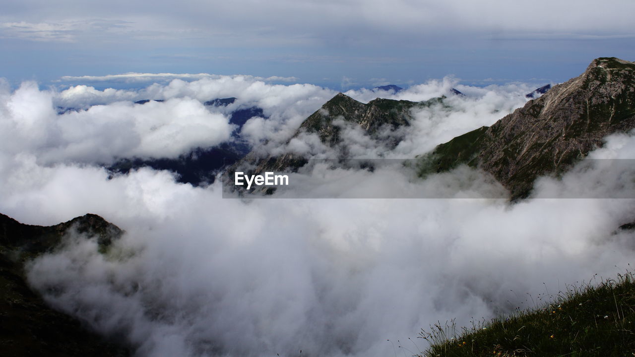 PANORAMIC VIEW OF SNOW COVERED LAND