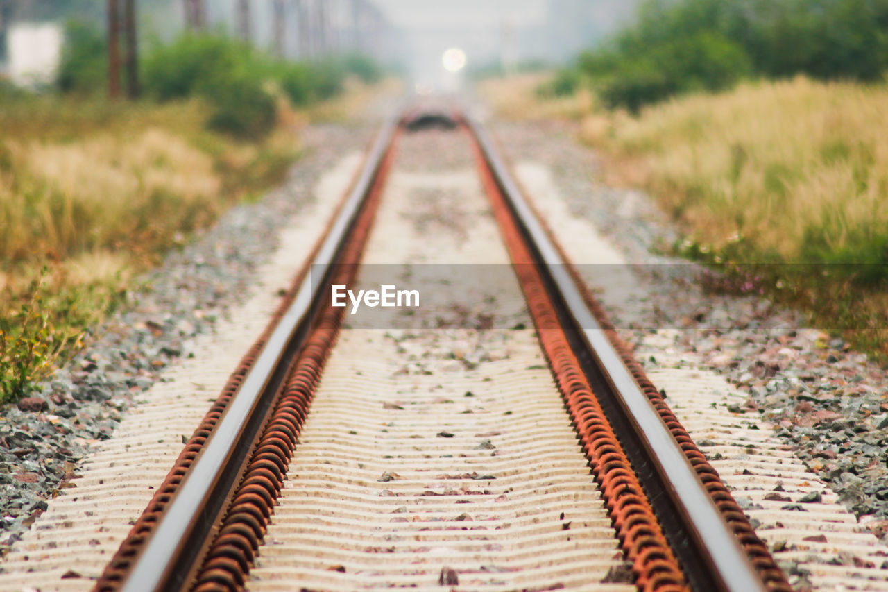 SURFACE LEVEL OF RAILROAD TRACKS ALONG PLANTS