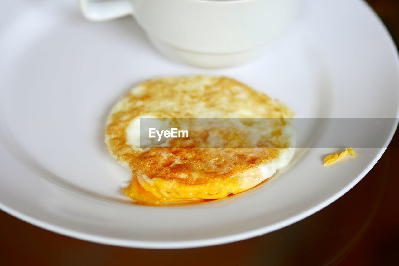 CLOSE-UP OF BREAKFAST IN PLATE