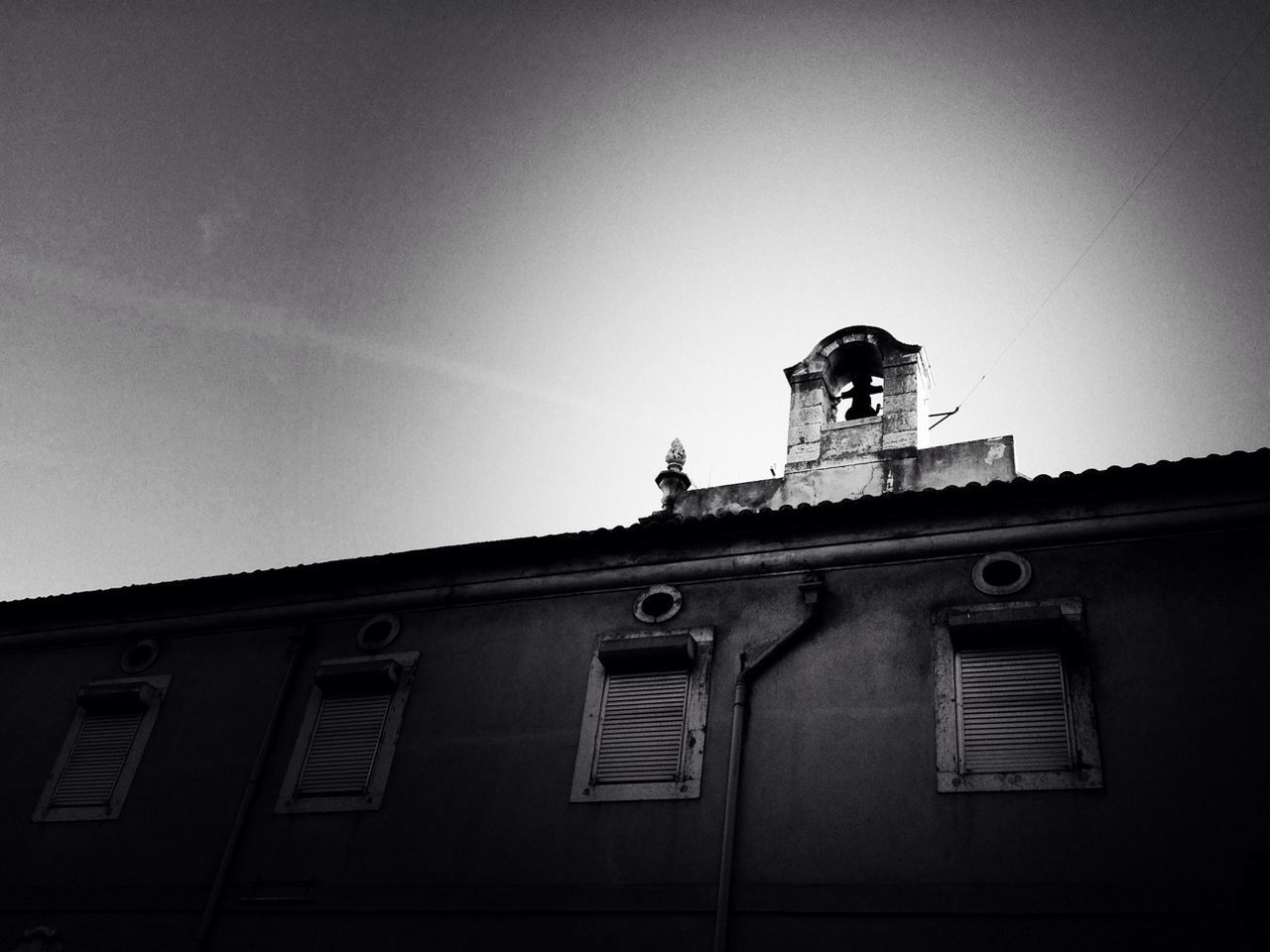 Low angle view of church against sky