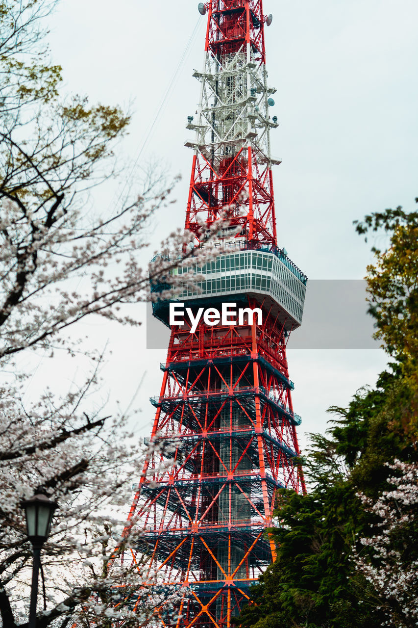 LOW ANGLE VIEW OF COMMUNICATIONS TOWER