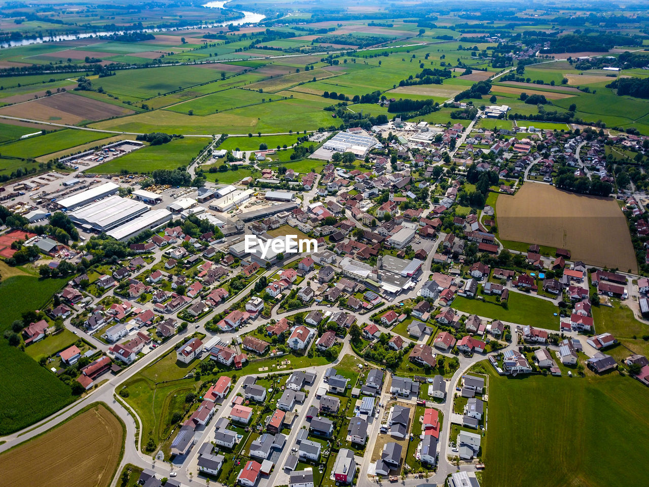 High angle view of offenberg, neuhausen