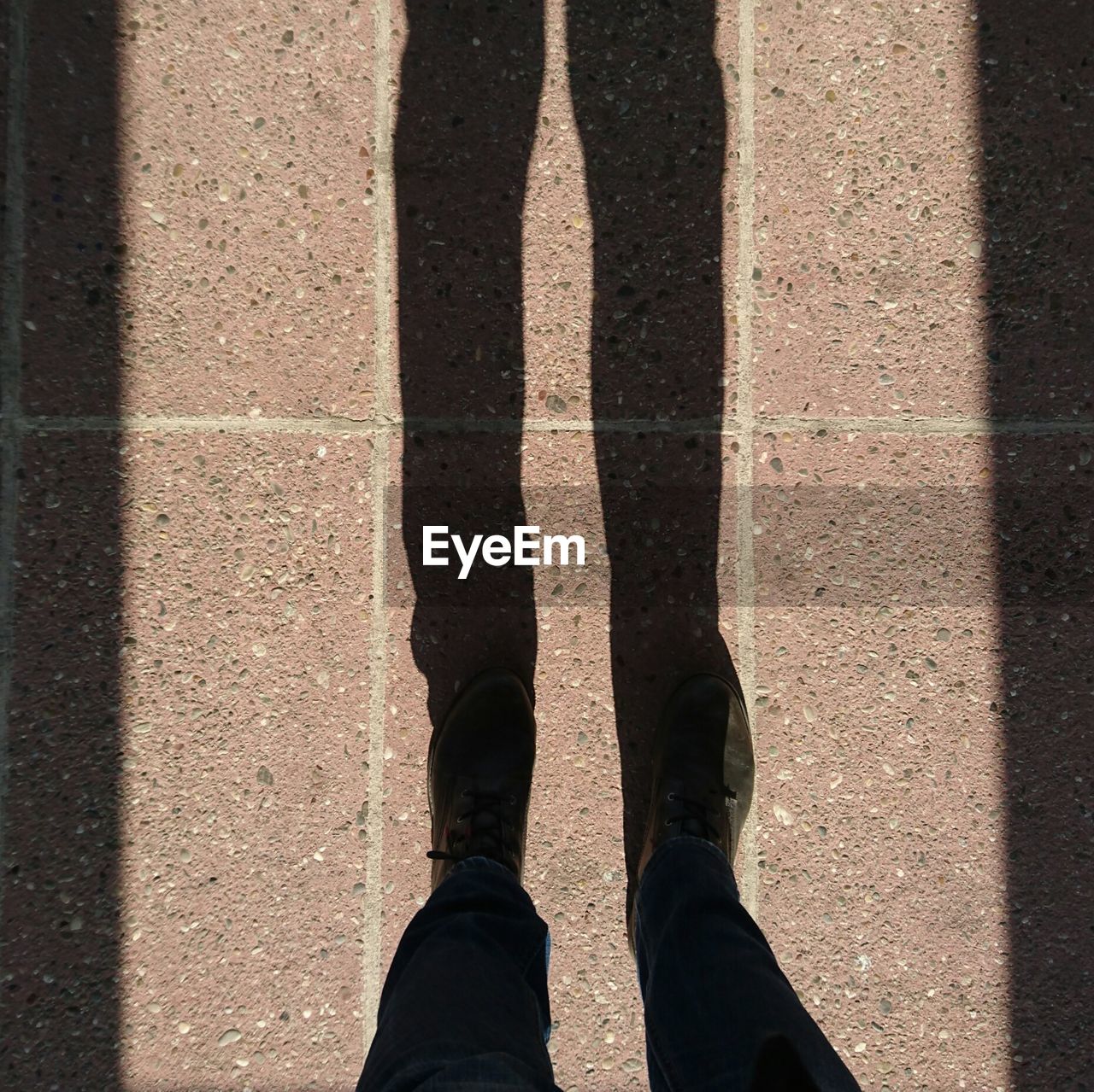 Close-up shadow on the ground