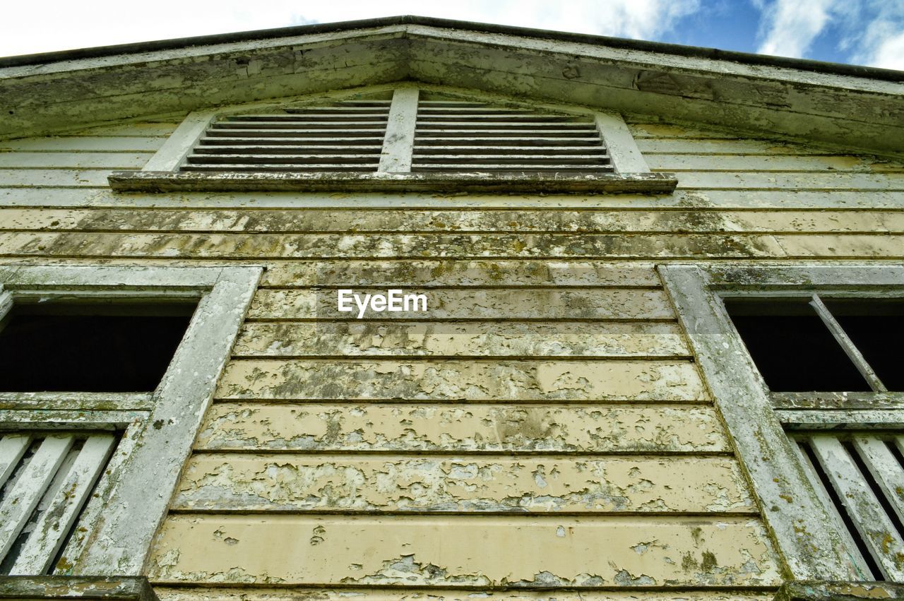 Low angle view of building against sky