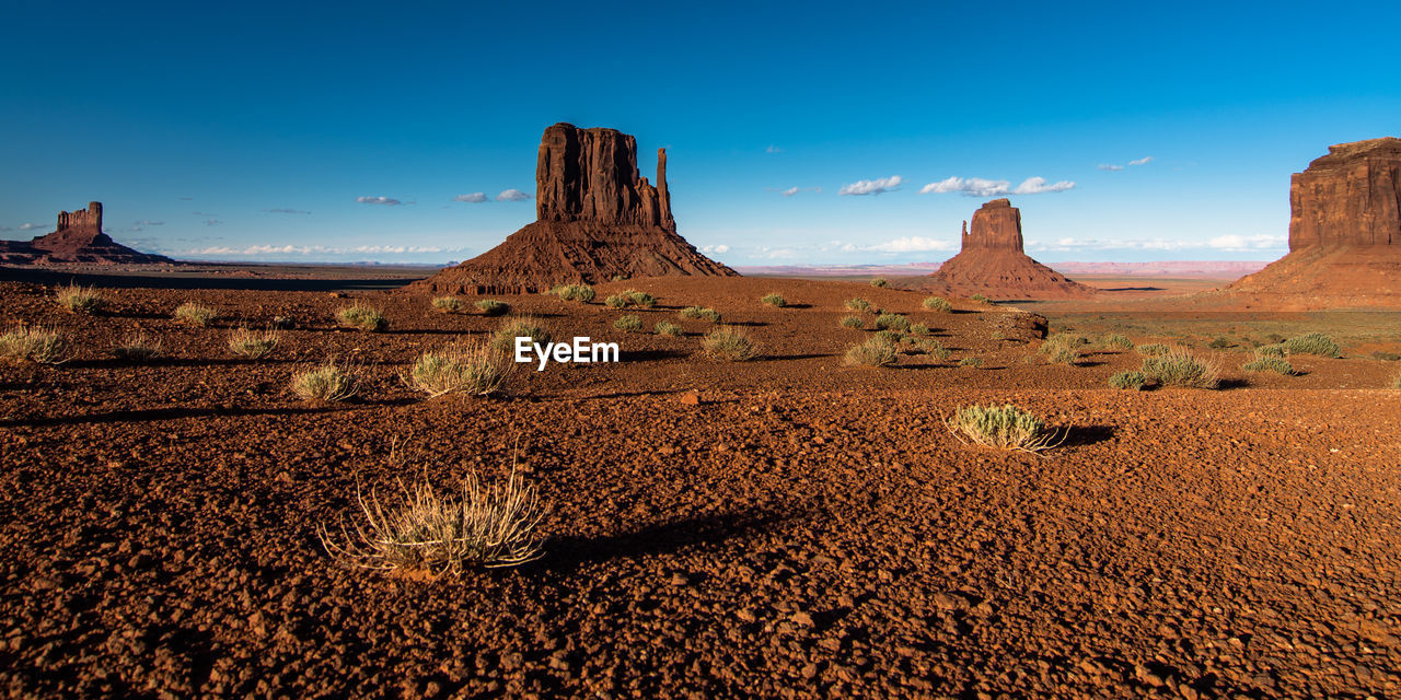 Scenic view of desert against sky