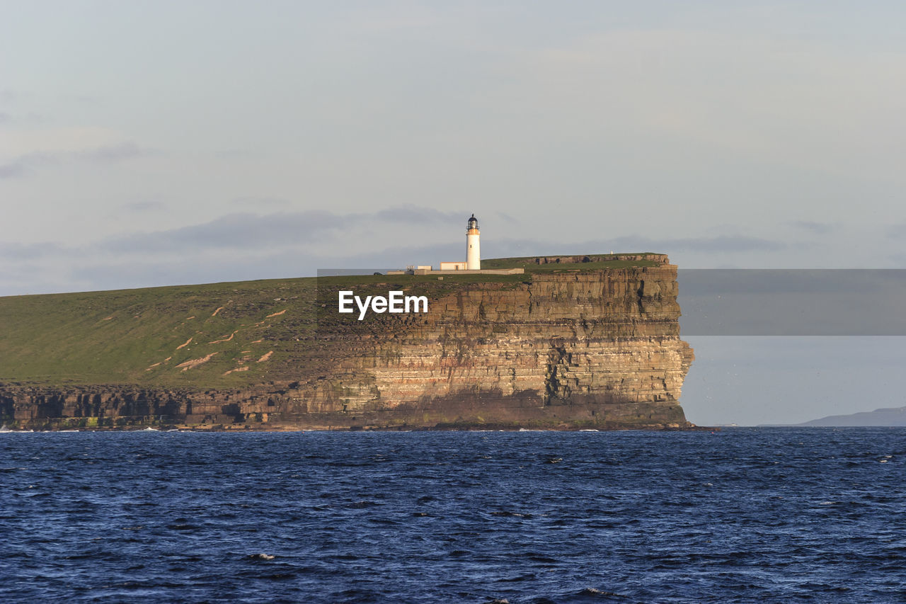 Lighthouse on a high cliff