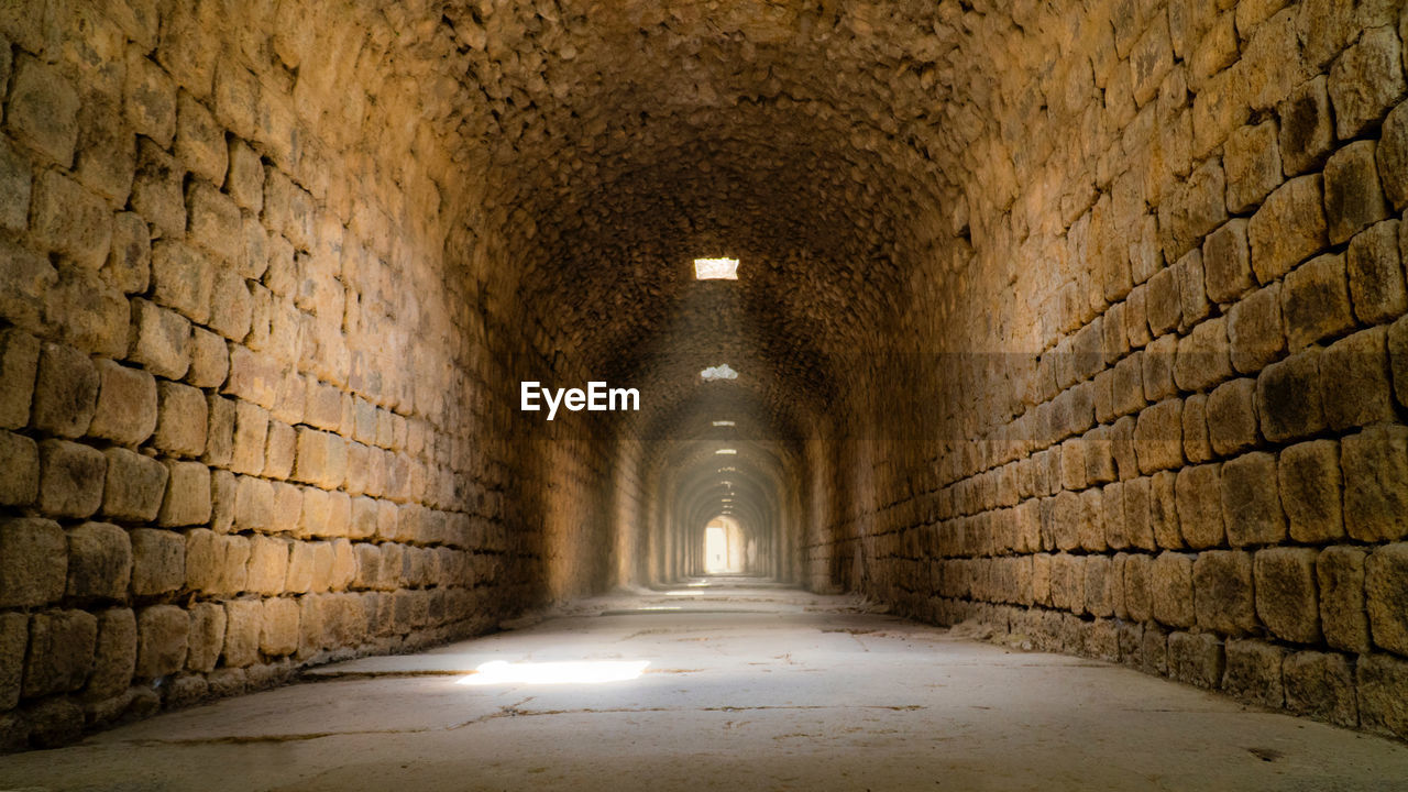 Empty corridor in building