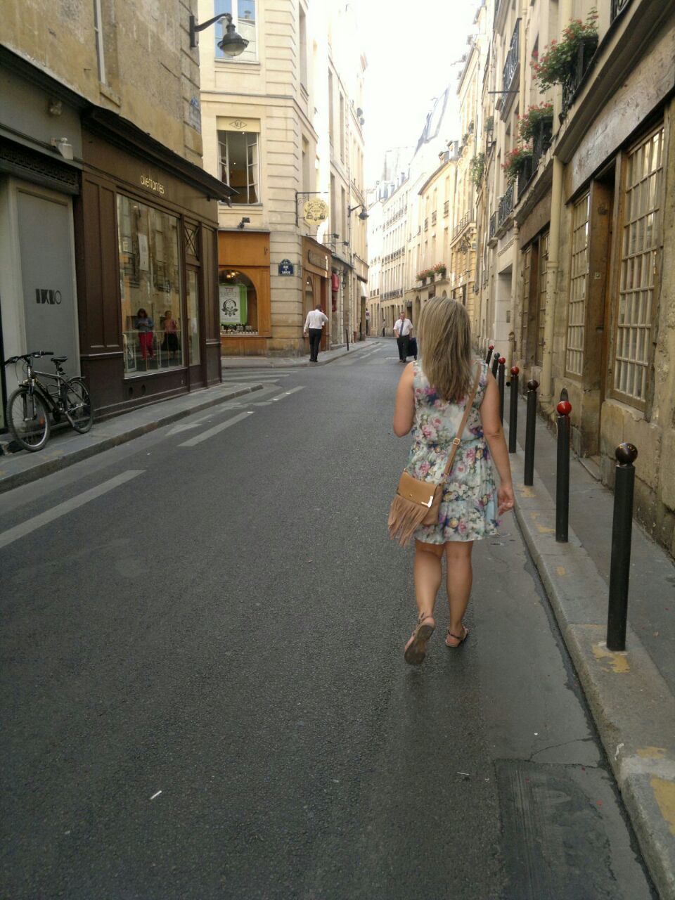 WOMAN WALKING ON STREET