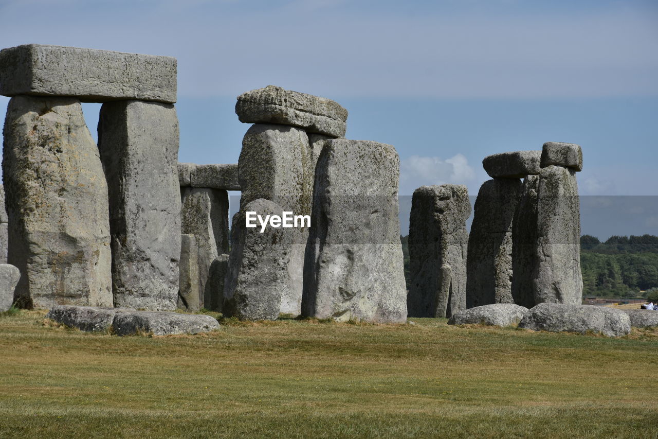 STONE STRUCTURE ON FIELD