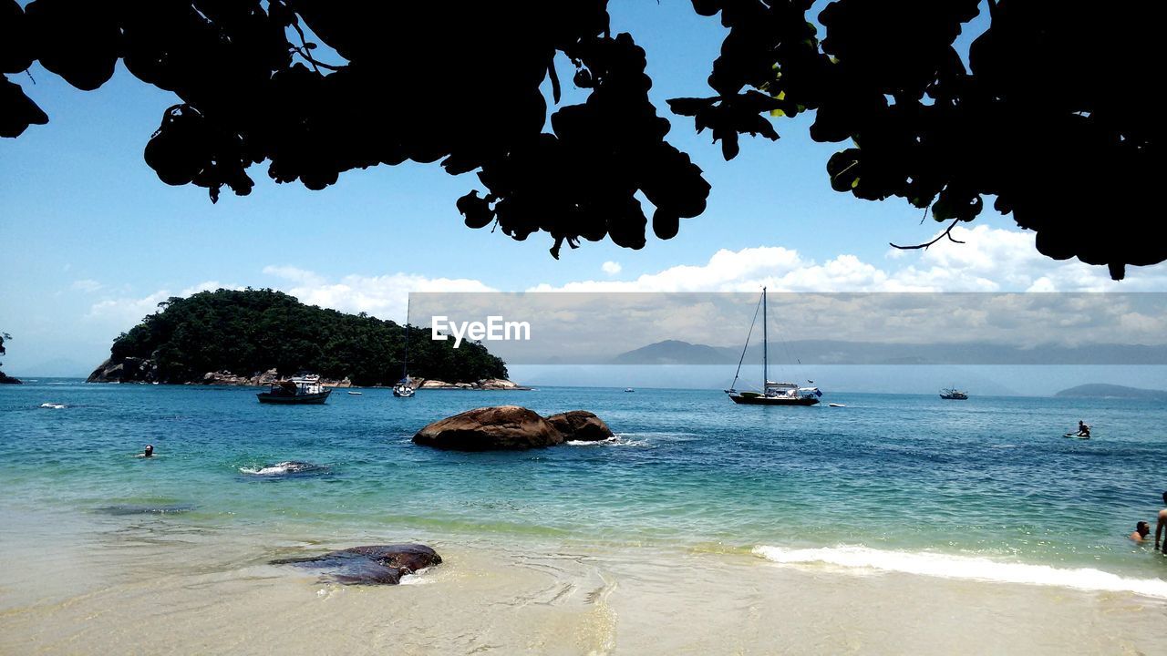 Scenic view of sea against sky