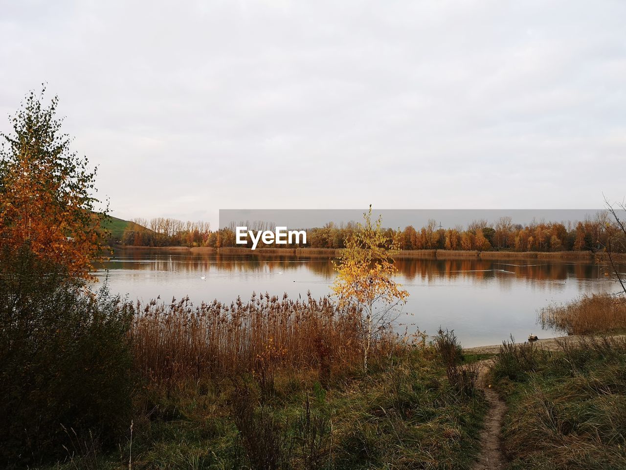 LAKE AGAINST SKY