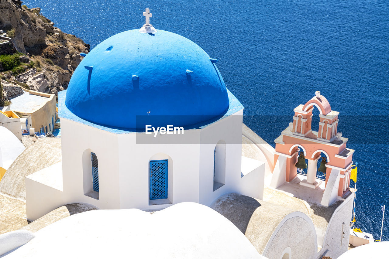 Bell tower in santorini