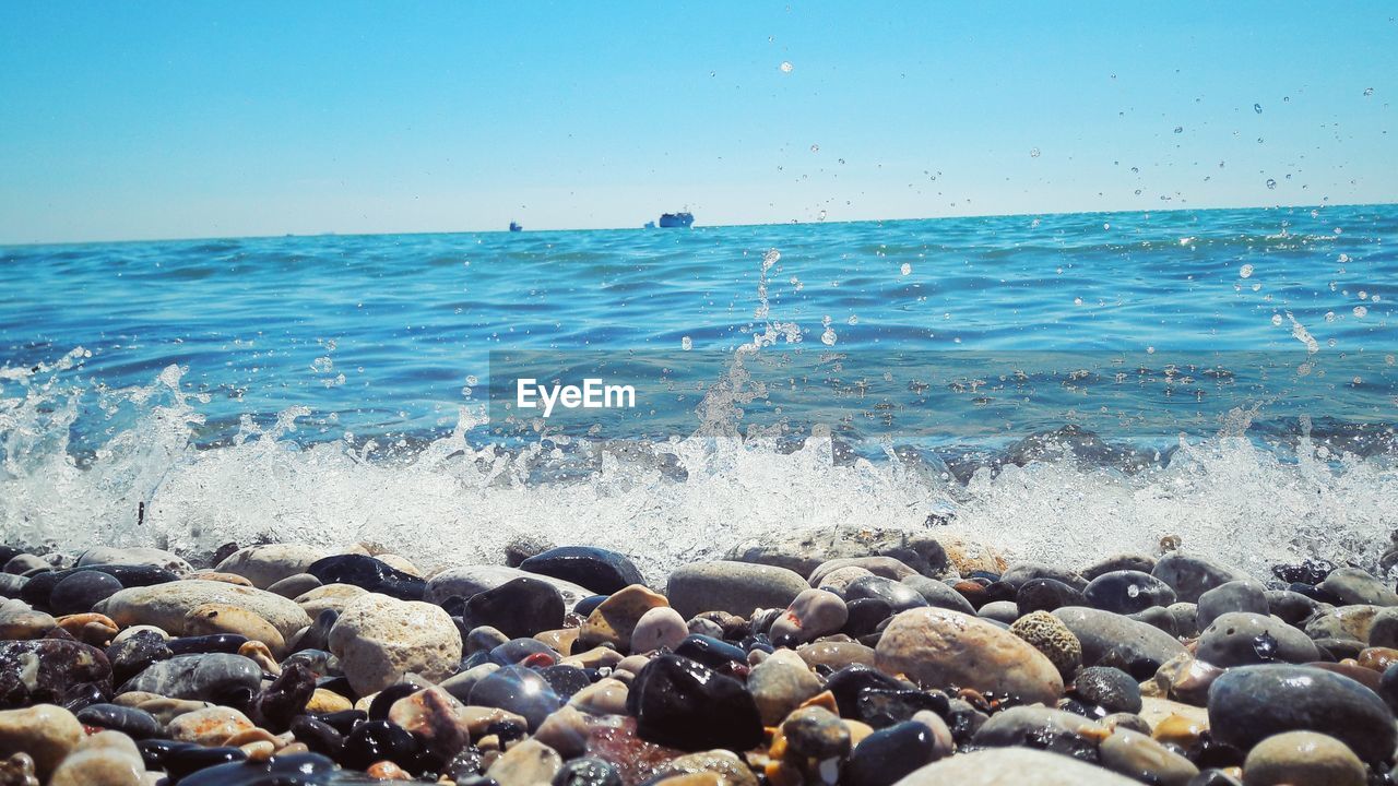 SCENIC VIEW OF SEA SHORE