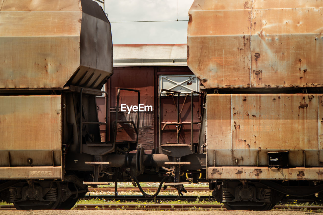 TRAIN AT RAILROAD TRACK