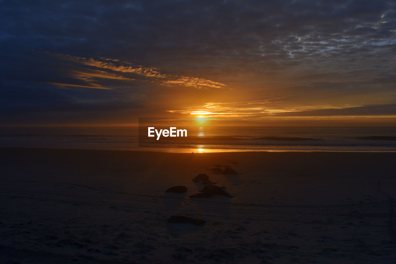 SCENIC VIEW OF SEA DURING SUNSET