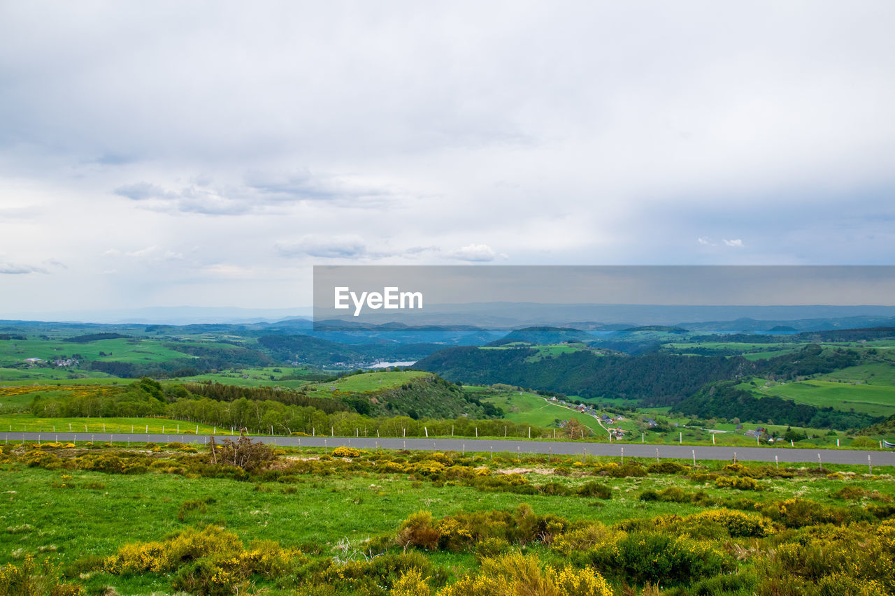 Scenic view of landscape against sky