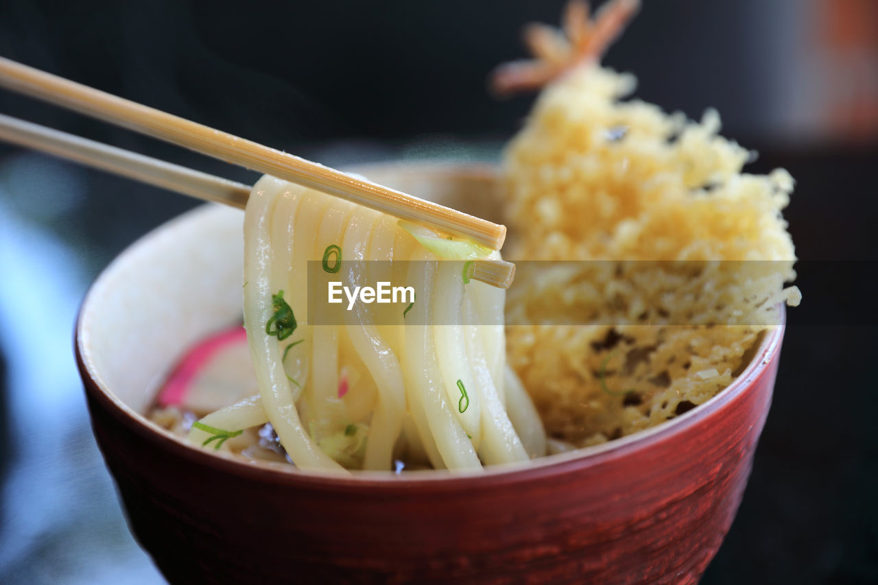 CLOSE-UP OF SERVED IN BOWL