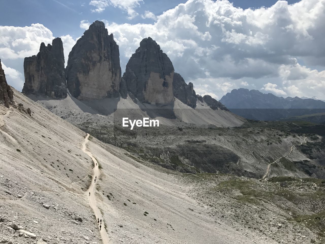 Panoramic view of landscape and mountains against sky