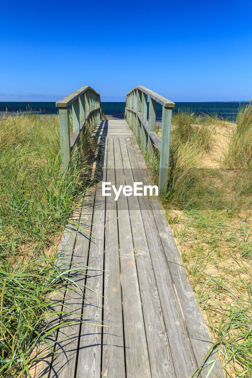 SCENIC VIEW OF BEACH AGAINST CLEAR SKY