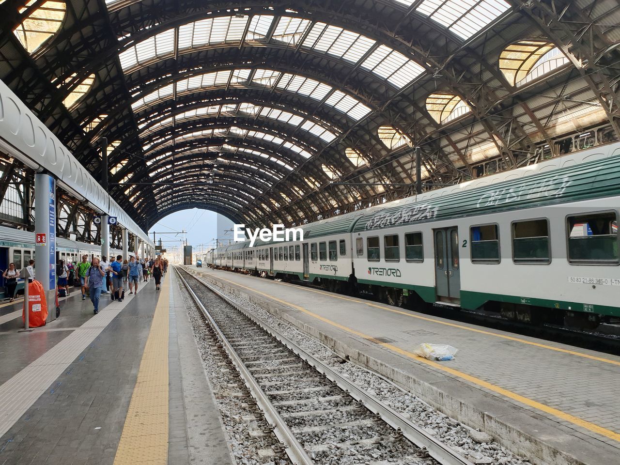 VIEW OF TRAIN AT RAILROAD STATION