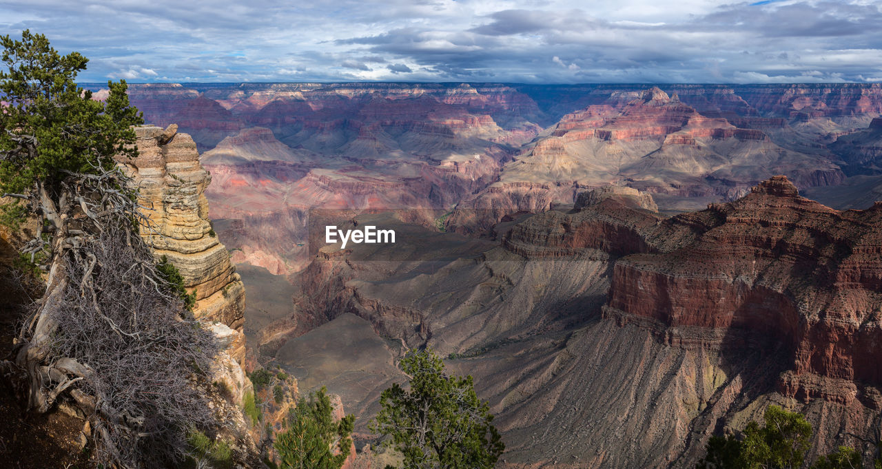 VIEW OF LANDSCAPE AGAINST CLOUDY SKY