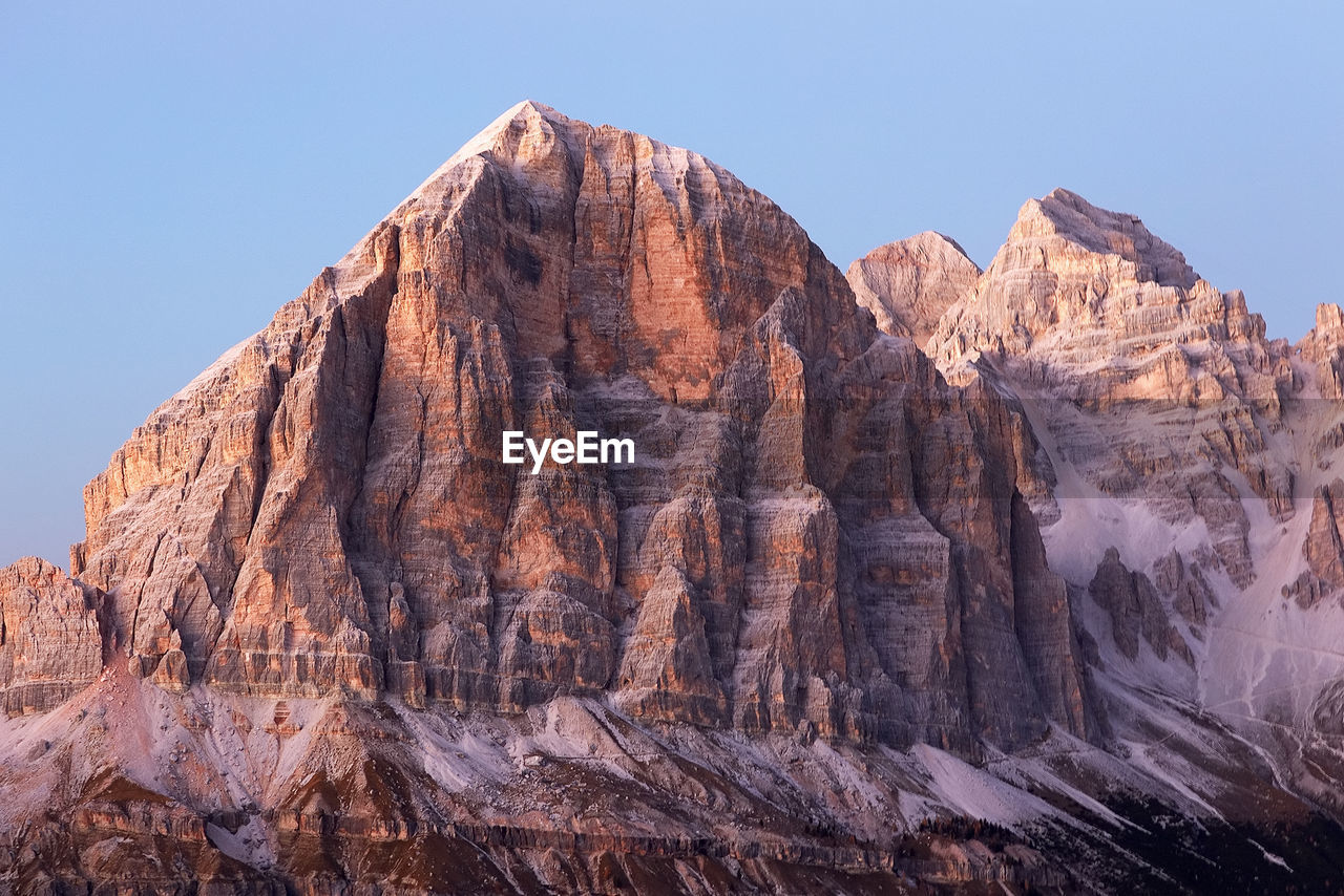 Rock mountains against sky