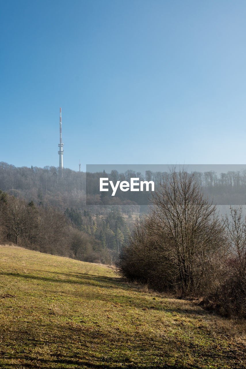 SCENIC VIEW OF TOWER AGAINST CLEAR SKY