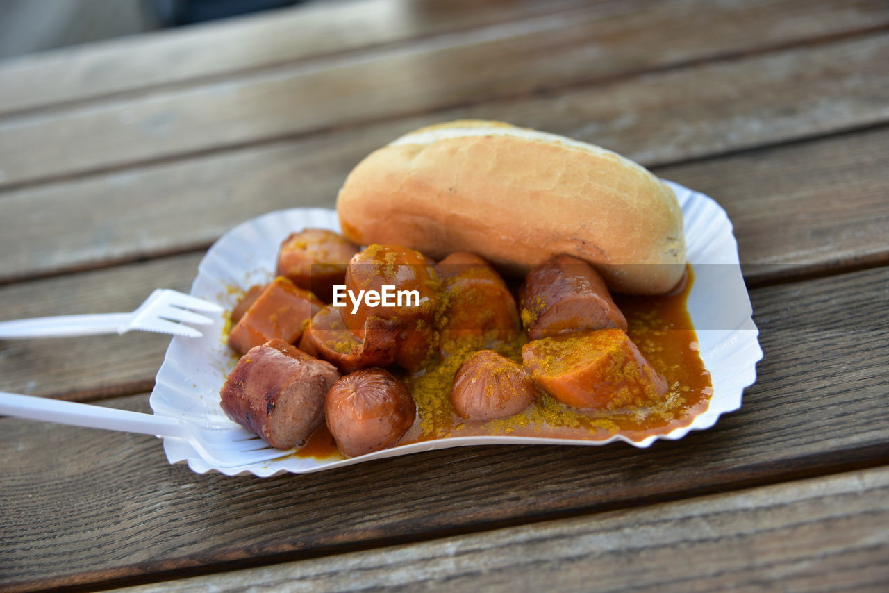 Curry wurst in berlin germany