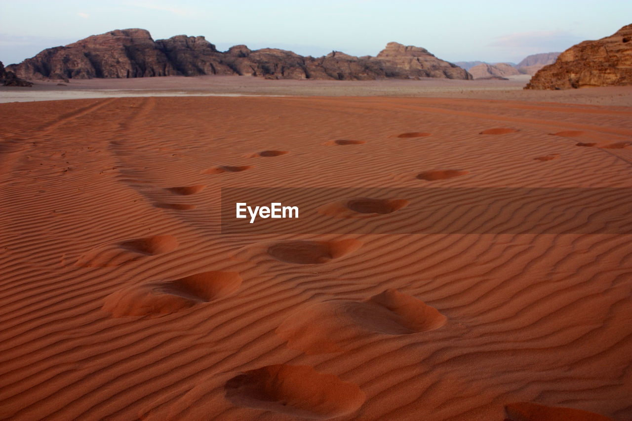 Rock formations in desert