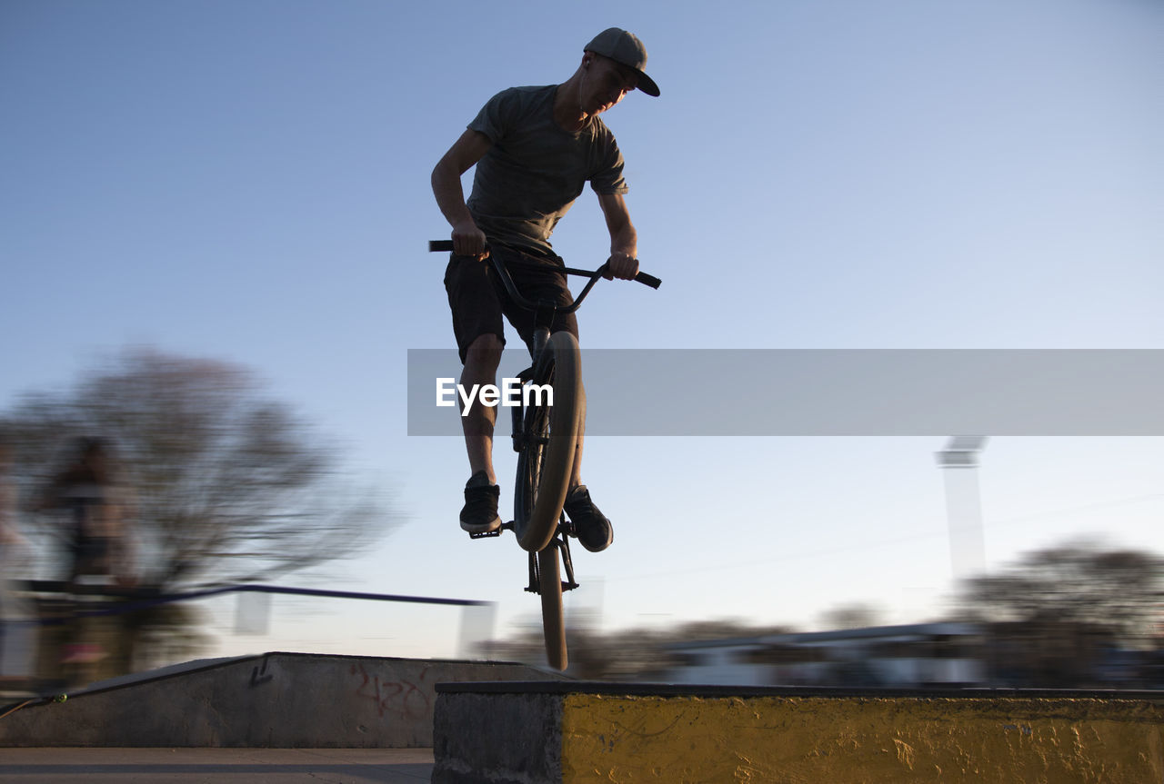 Portrait of bmx rider