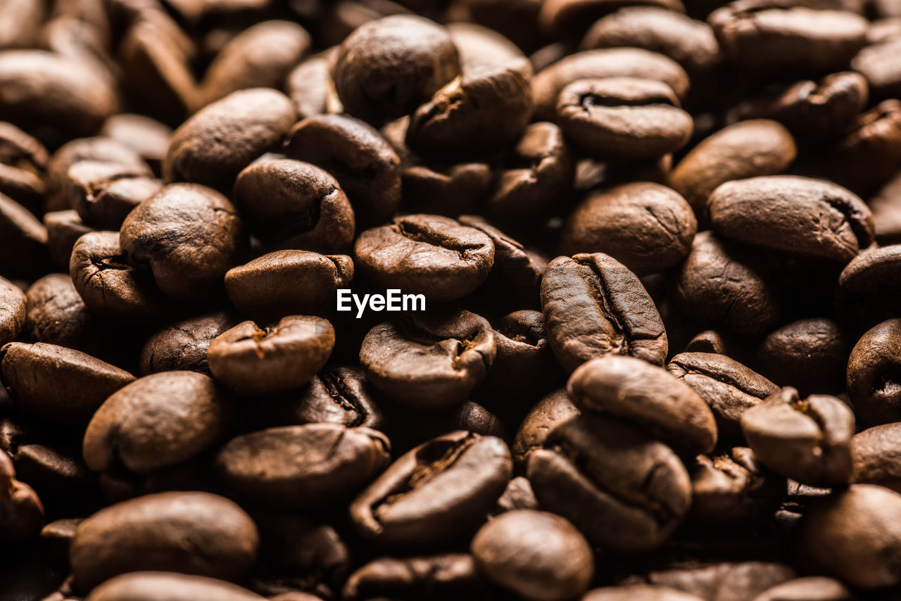 Full frame shot of coffee beans